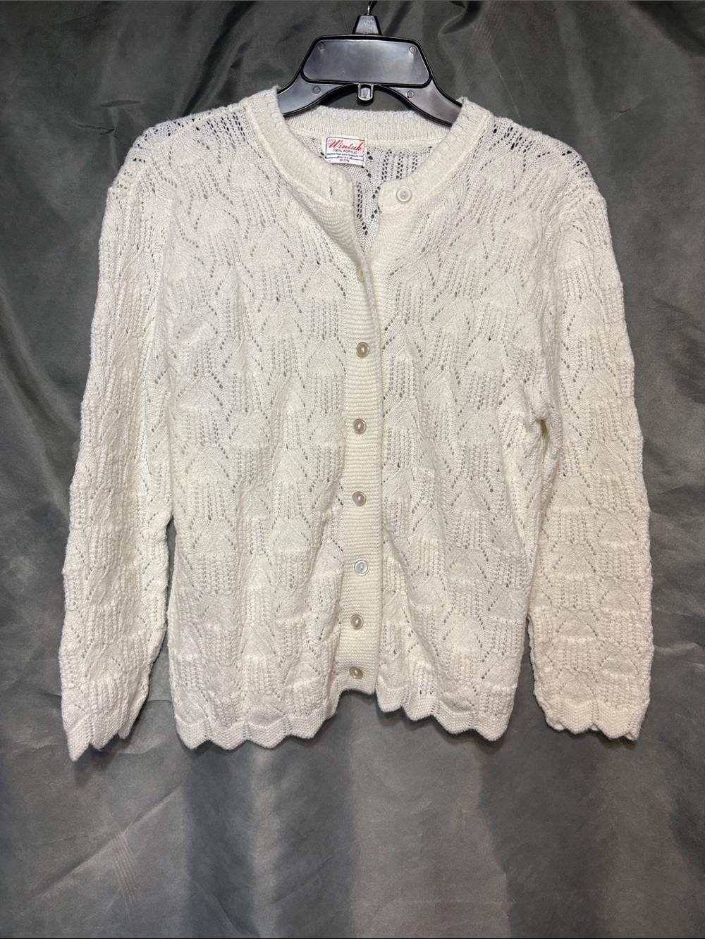 Vintage 70’s Wintuk Cable Knit Button-Front Cardigan